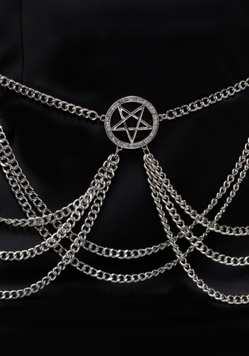 Disturbia Runecaster Pentagram Chain Belt | HUQ-69848179