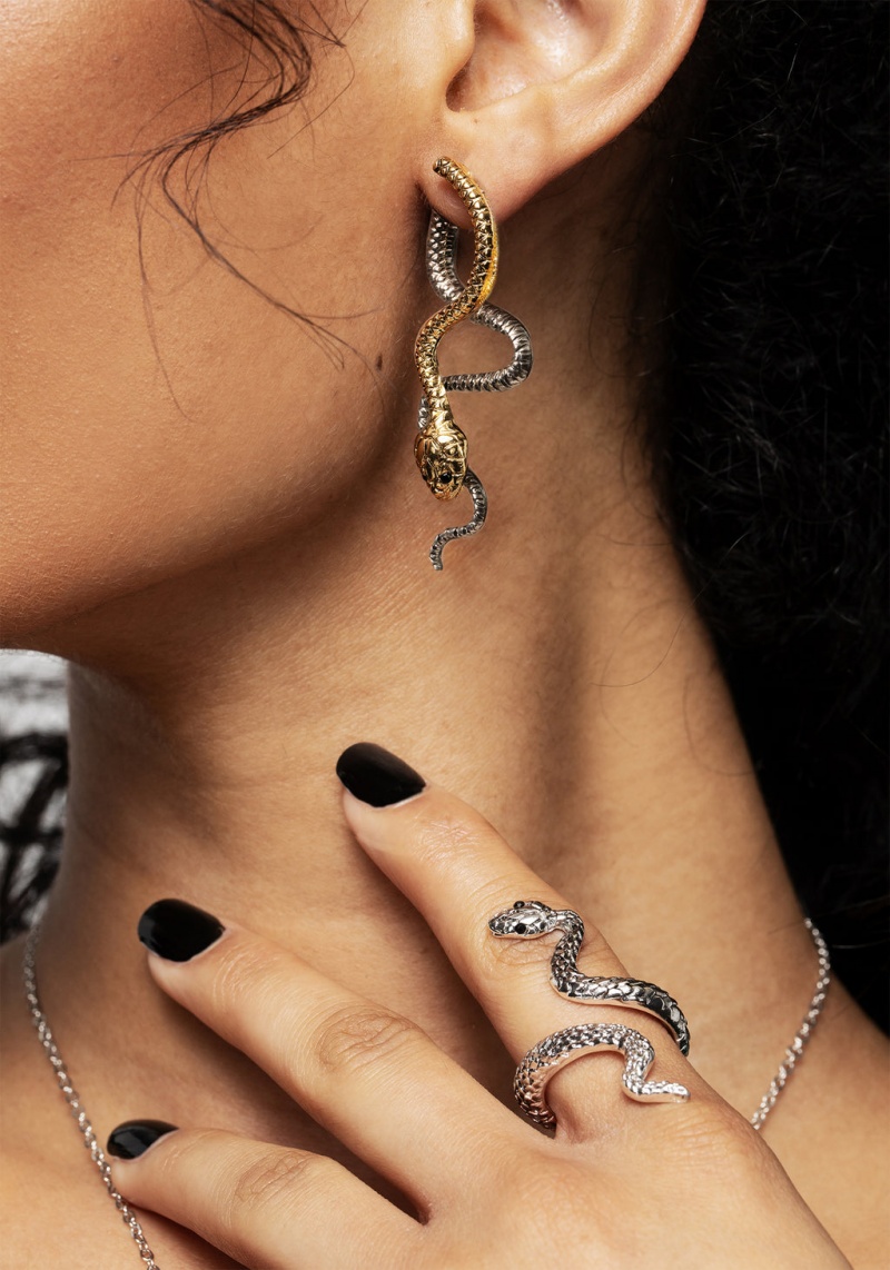 Disturbia Damballa Snake Earrings | UOS-22813695