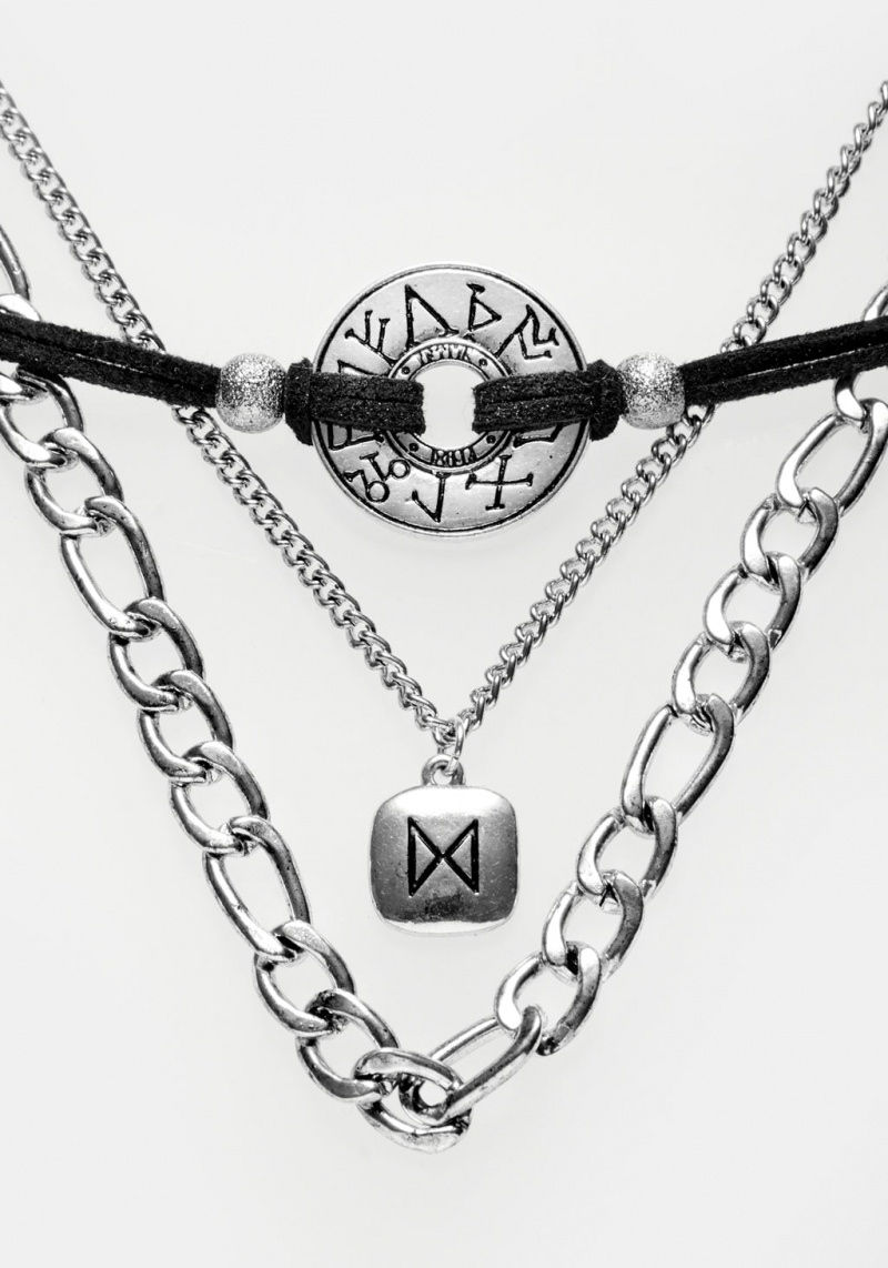 Disturbia Runes Layered Necklace | UHB-75704289