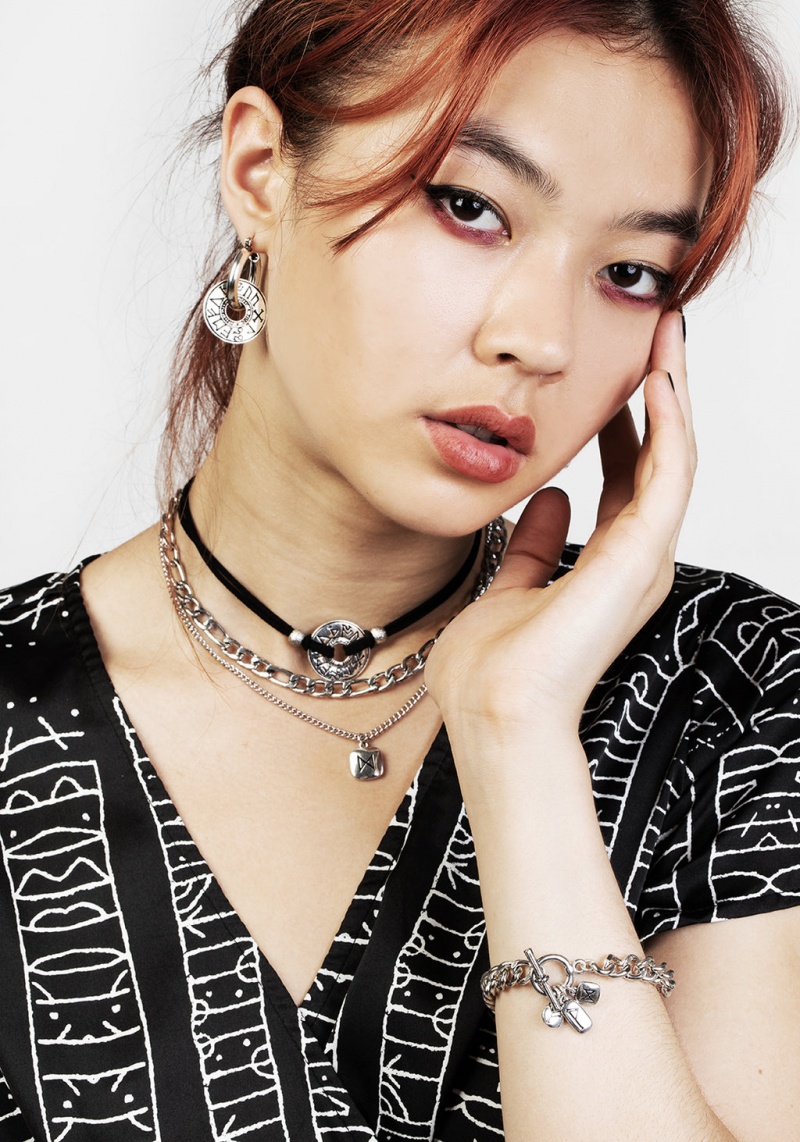 Disturbia Runes Layered Necklace | UHB-75704289