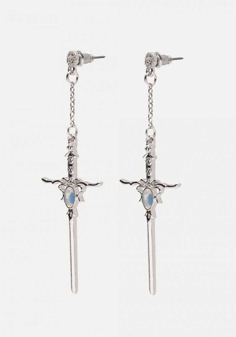 Disturbia Galatine Opal Sword Earrings | AVO-49164277