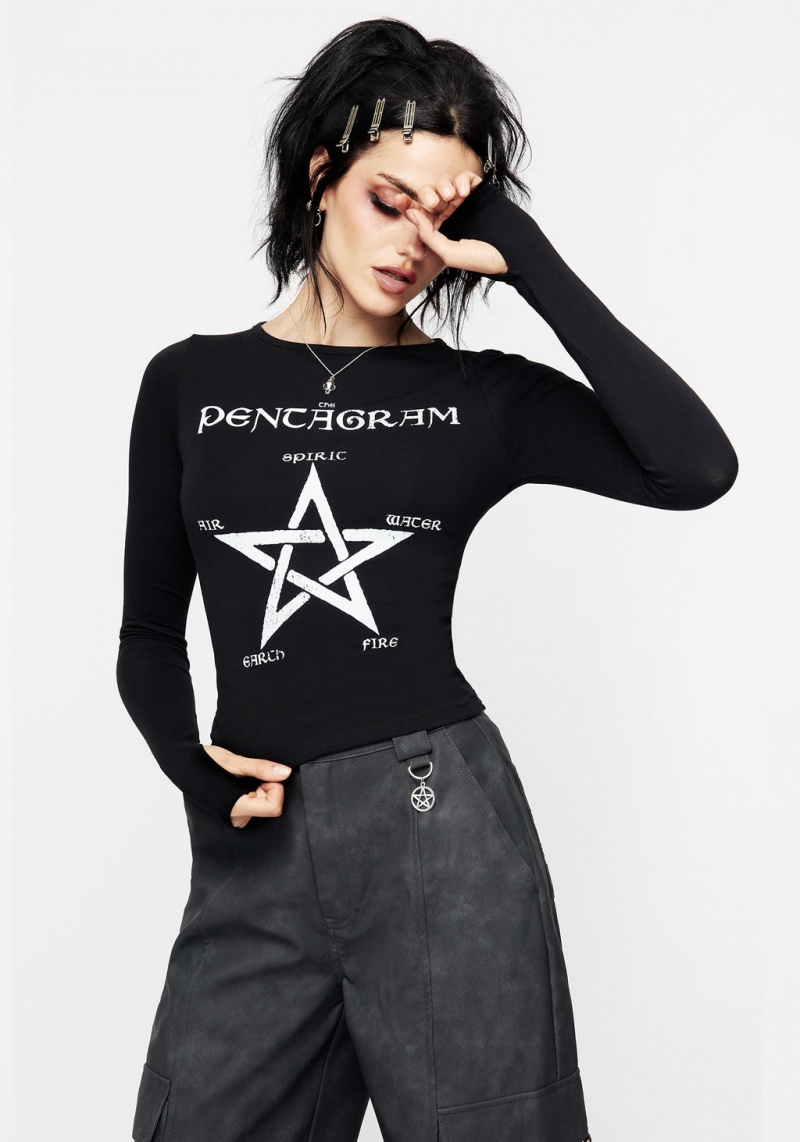 Disturbia Aether Long Sleeve T-Shirt | VKZ-97048209