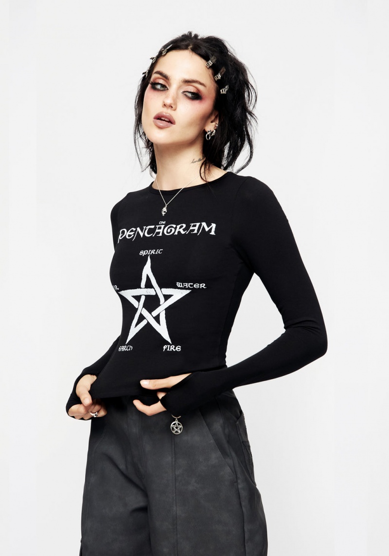 Disturbia Aether Long Sleeve T-Shirt | VKZ-97048209