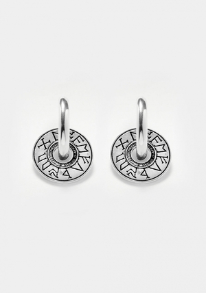 Disturbia Runes Disk Earrings | ILP-63982268