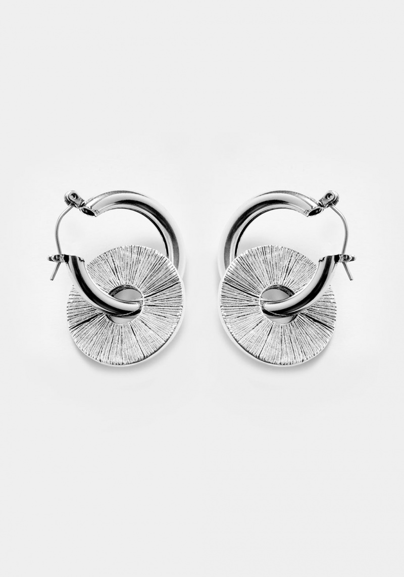 Disturbia Runes Disk Earrings | ILP-63982268