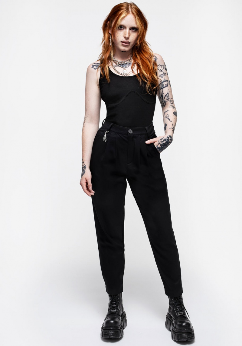 Disturbia Apocrypha Rib Vest With Mock Boning | TUL-86193924