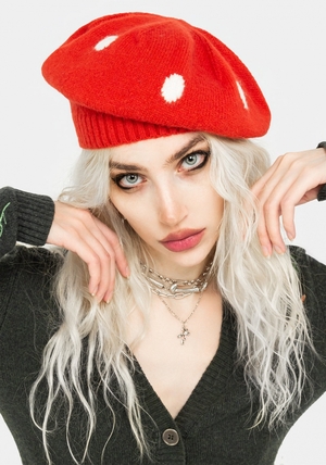 Disturbia Fly Agaric Mushroom Beret | LYL-30720344