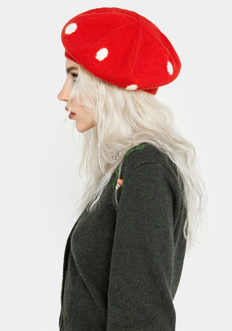 Disturbia Fly Agaric Mushroom Beret | LYL-30720344