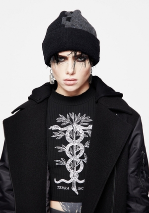 Disturbia Jetsam Spliced Knit Beanie | SJM-66988172