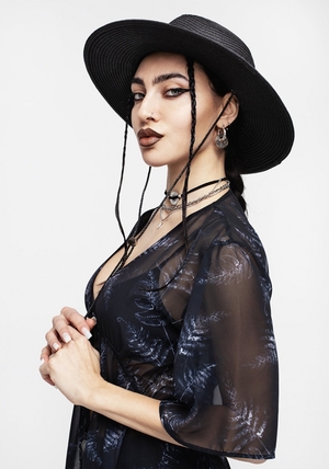 Disturbia Rituals Raven Skull Fedora | YFS-73383435