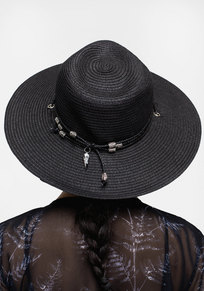 Disturbia Rituals Raven Skull Fedora | YFS-73383435