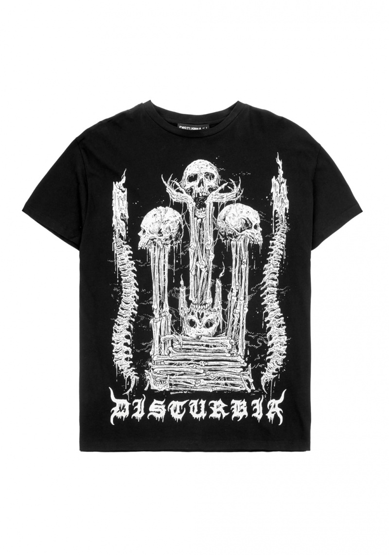 Disturbia Xenomort Corta Sleeve T Shirt Robe | XZW-97266270