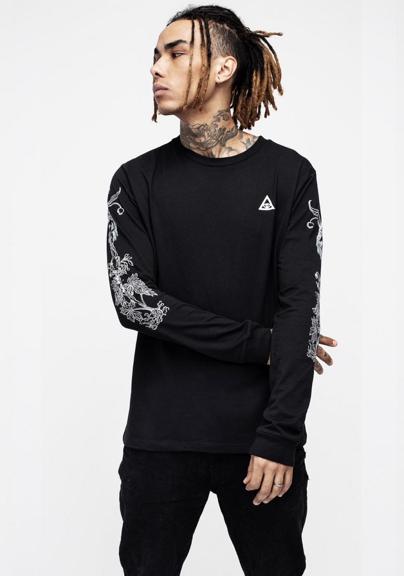 Disturbia Mandrake Long Sleeve Cuffed Tee | MNE-14641750