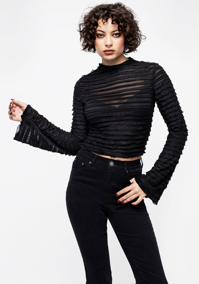 Disturbia Vitae Rayé Crop Top | LTH-14121576