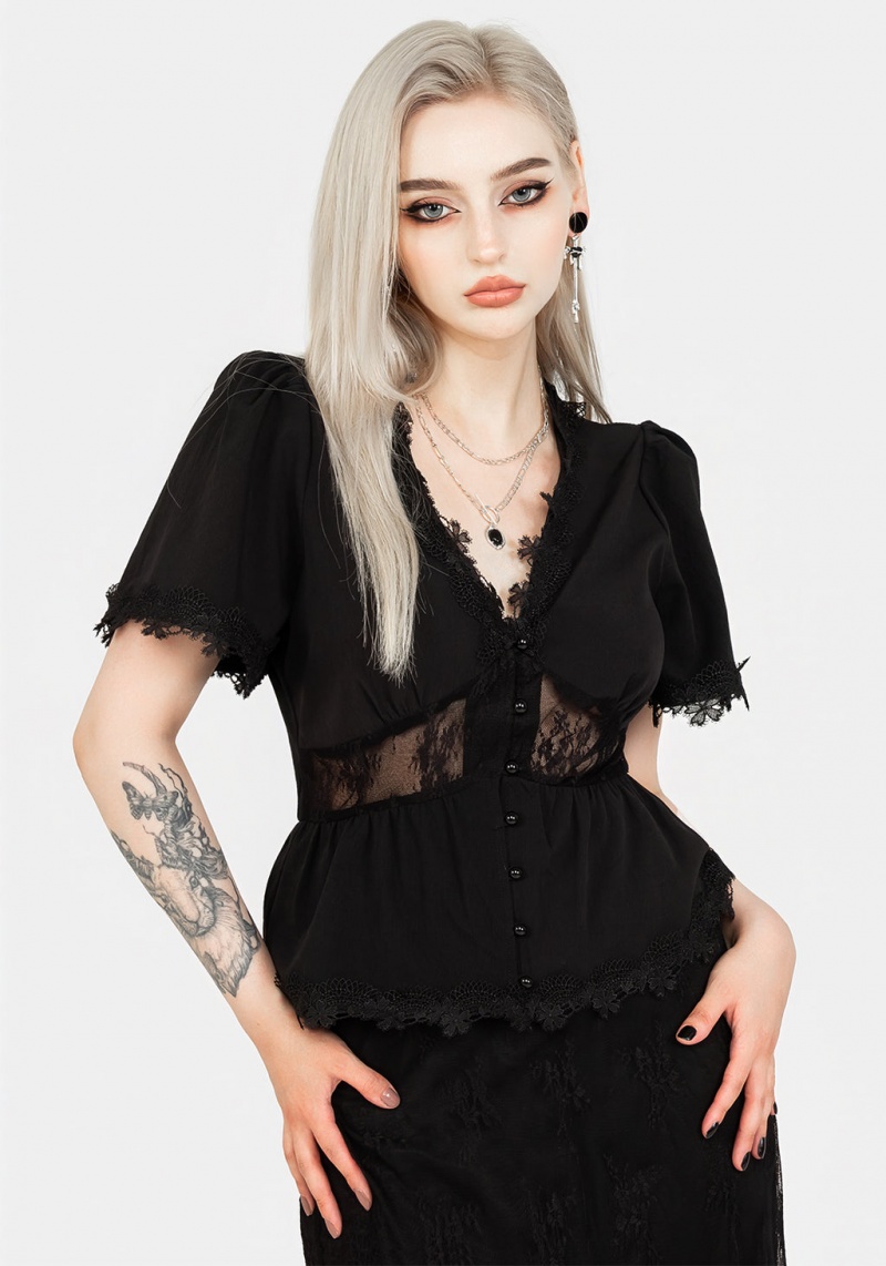 Disturbia Torment Angel Sleeve Top | TDF-86175821