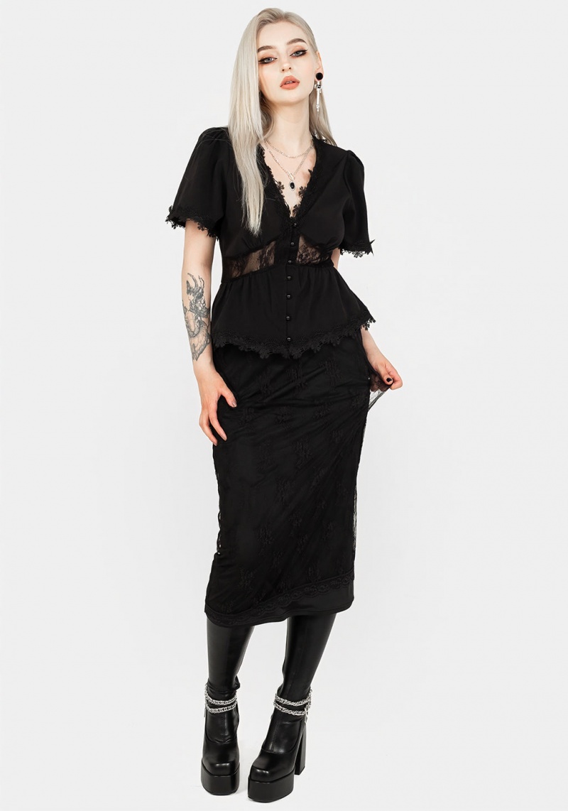 Disturbia Torment Angel Sleeve Top | TDF-86175821