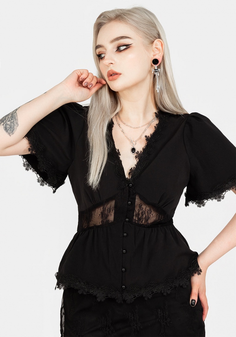 Disturbia Torment Angel Sleeve Top | TDF-86175821