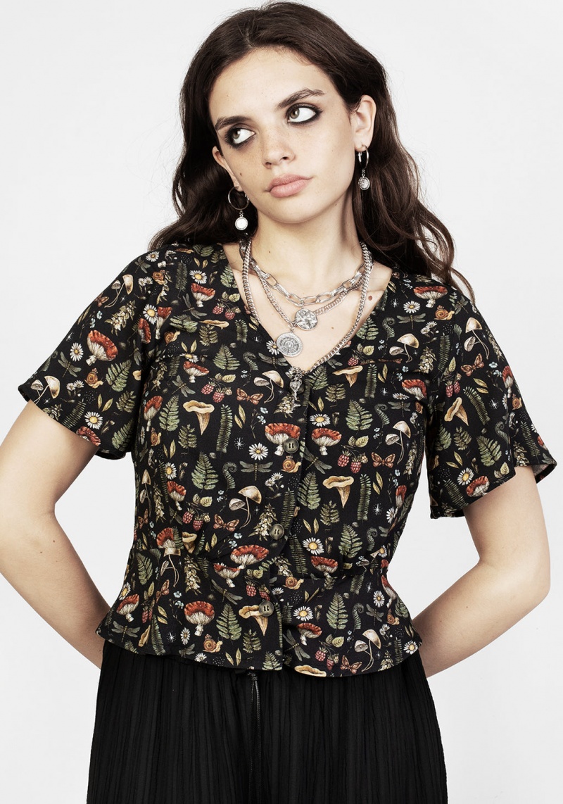 Disturbia Luthien Button Up Top | RWG-76708638