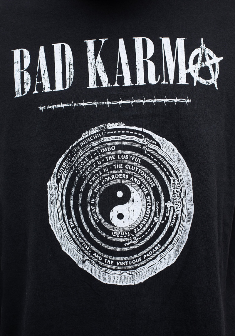 Disturbia Bad Karma Distressed Layered T-Shirt | CHI-74495543