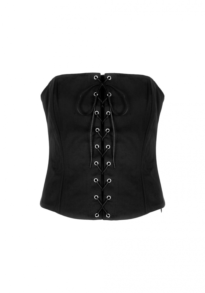 Disturbia Morticia Dentelle-up Corset | FUW-90885516