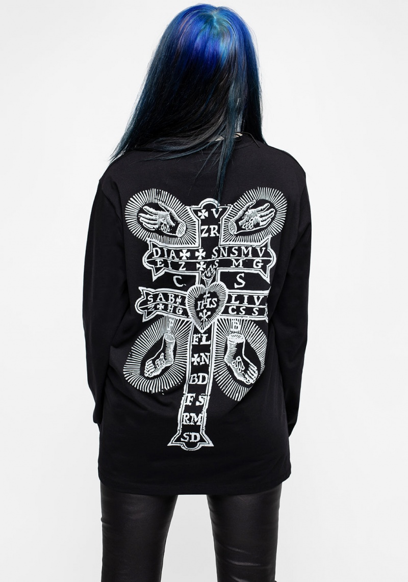 Disturbia Macabre Long Sleeve T-shirt | FTZ-43721328