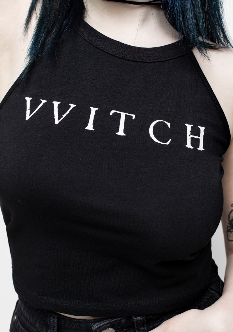 Disturbia Witch Racer Back Crop Vest | GSO-97891338