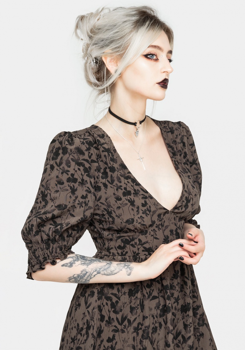 Disturbia Floromancy Midi Robe | ZIY-91566655