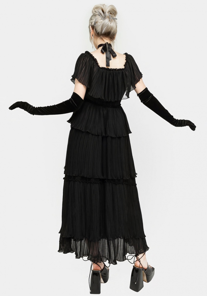 Disturbia Thornhille Tulle Tiered Midaxi Robe | INR-40065620