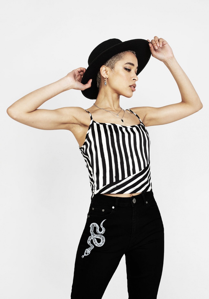 Disturbia Paranormal Crop Cami Top | YUX-58303538