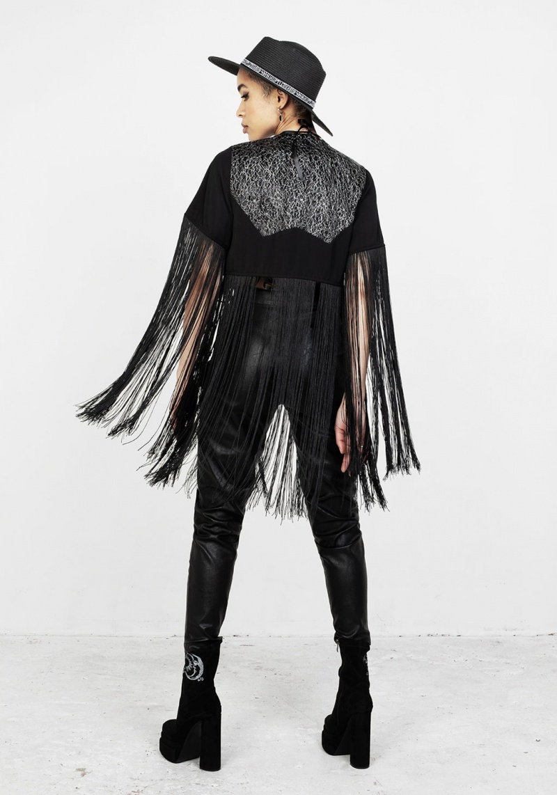 Disturbia Sharona Fringed Bolero Jacket | CCK-21589588