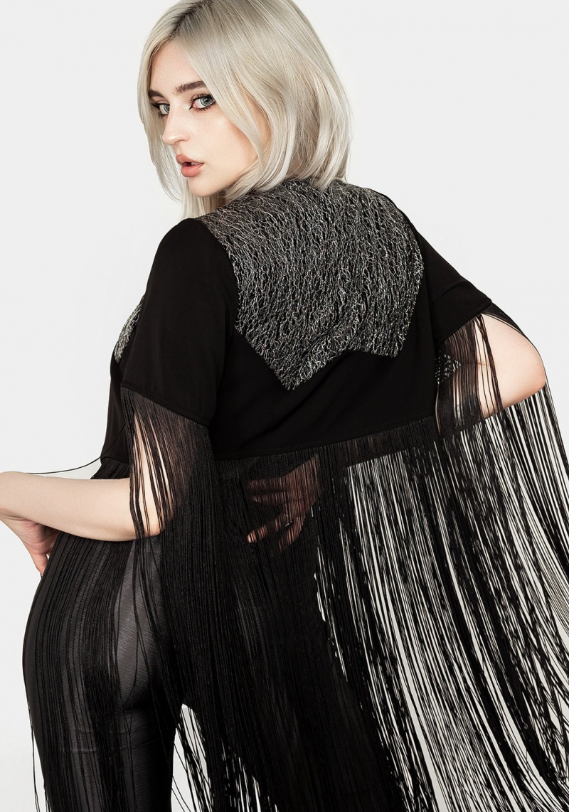 Disturbia Sharona Fringed Bolero Jacket | CCK-21589588