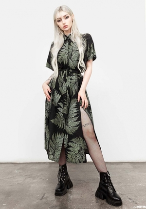 Disturbia Fern Midi Shirt Robe | QEC-42479412