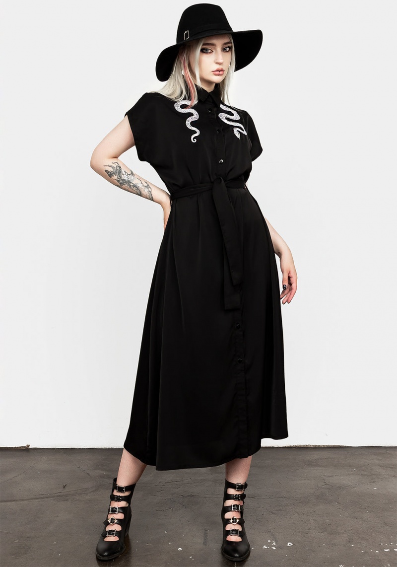 Disturbia Slither Relaxed Midi Robe | JET-60359599