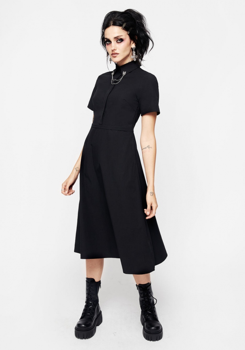 Disturbia Fenrir Midi Shirt Robe | WAQ-58296865