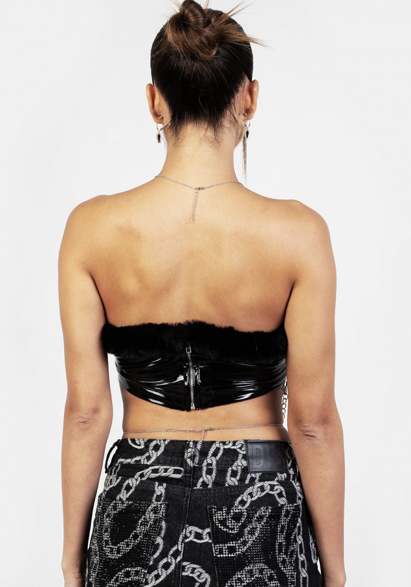 Disturbia Volume Vinyl Bandeau Top | PKB-27655105