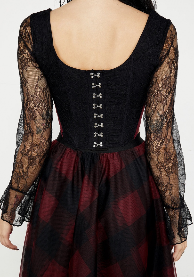 Disturbia Lycia Dentelle Flared Sleeve Corset | LAP-56044079