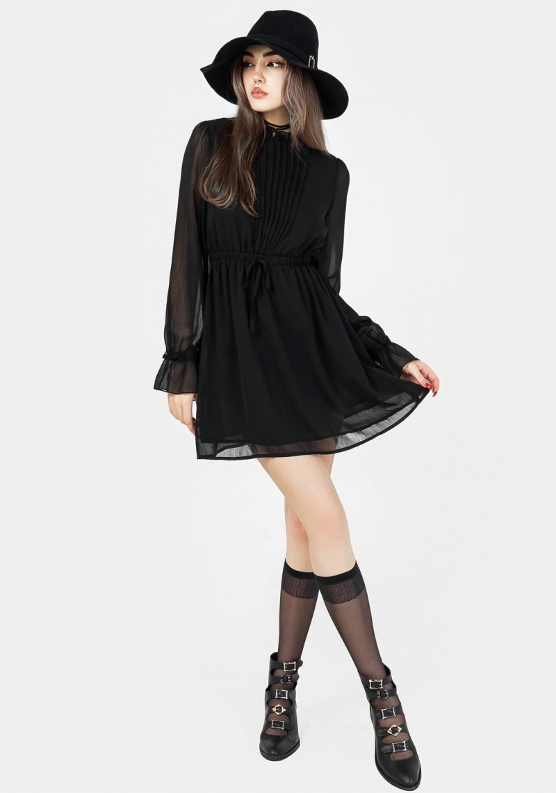 Disturbia Spirit Sheer Pintuck Ruffle Mini Robe | GLA-07786666