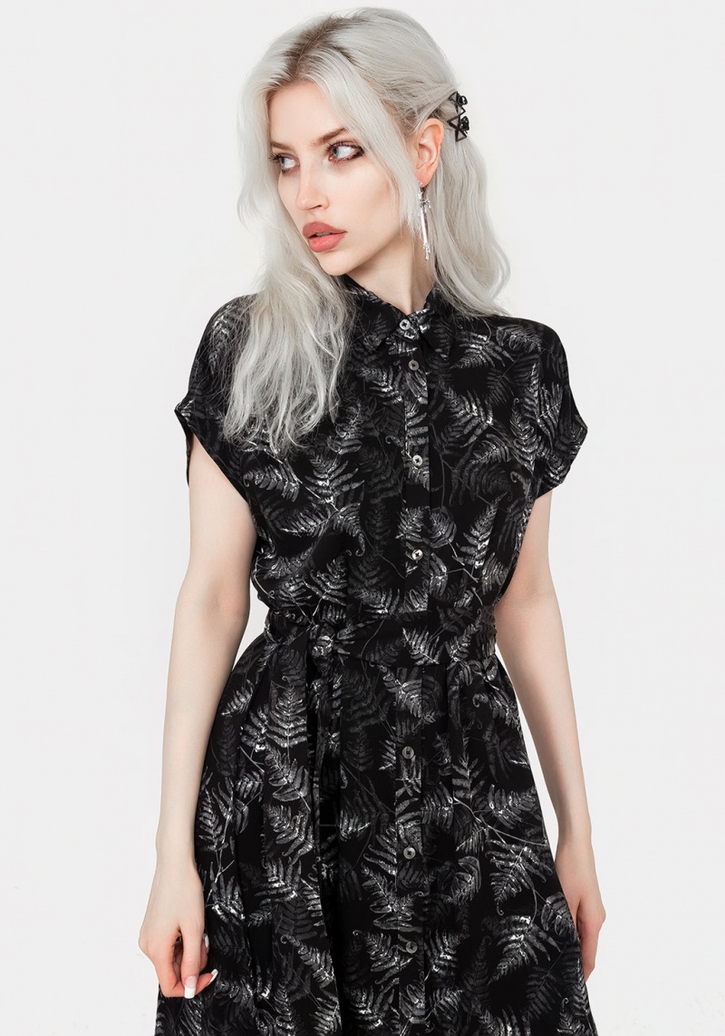 Disturbia Bracken Tie Taille Midi Shirt Robe | MPK-19034121