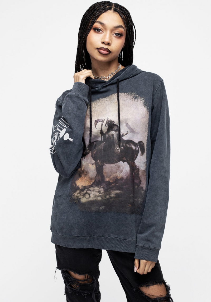 Disturbia Frazetta Death Dealer 1 Hoody | HDT-06443417