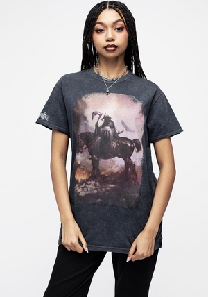 Disturbia Frazetta Death Dealer 1 Corta Sleeve T-Shirt | CUE-13362157