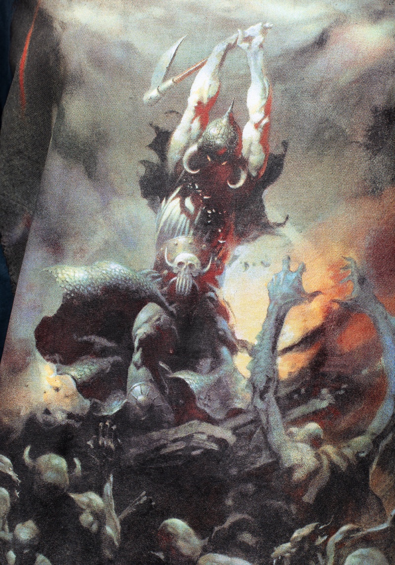 Disturbia Frazetta Death Dealer 2 Long Sleeve T-Shirt | RRK-12521758