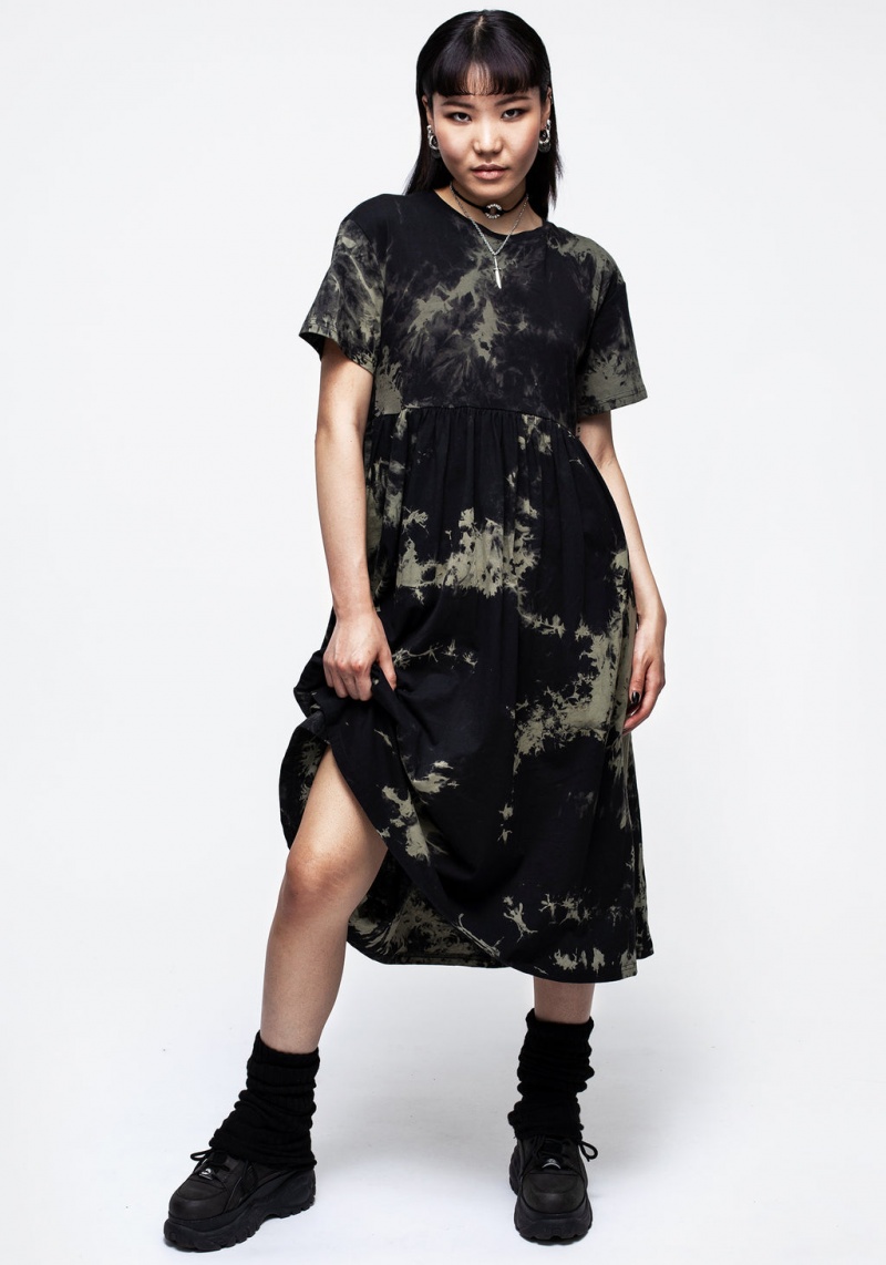 Disturbia Grievance Tie Dye Midi Robe | KUW-75001784