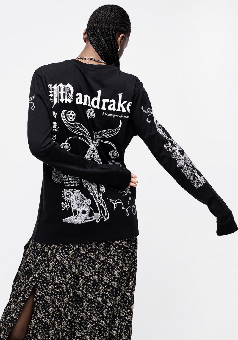 Disturbia Mandrake Long Sleeve Cuffed Tee | WEI-29792599