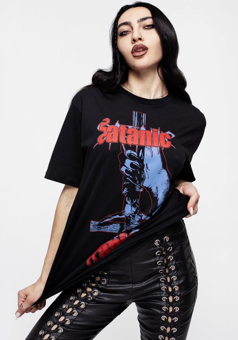 Disturbia Satanic Panic Unisex T-Shirt | MUA-08422816