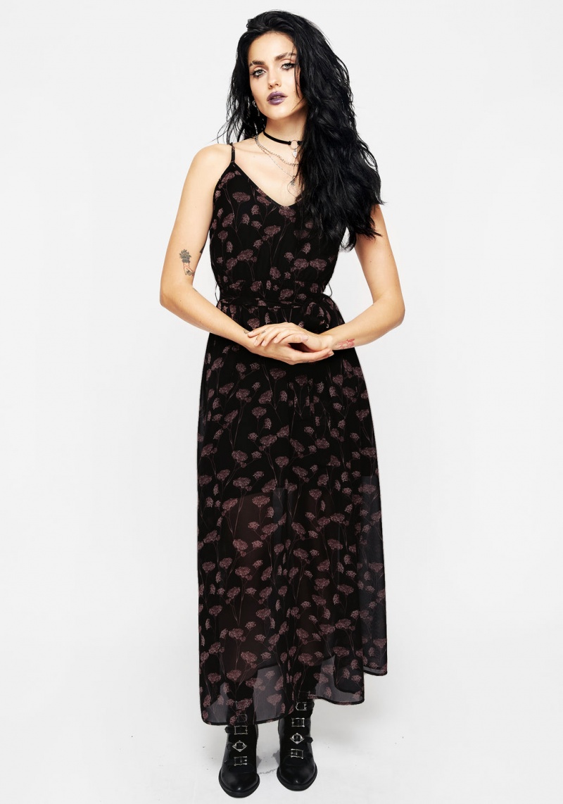 Disturbia Judas Maxi Robe with Taille Tie | QNN-31730226