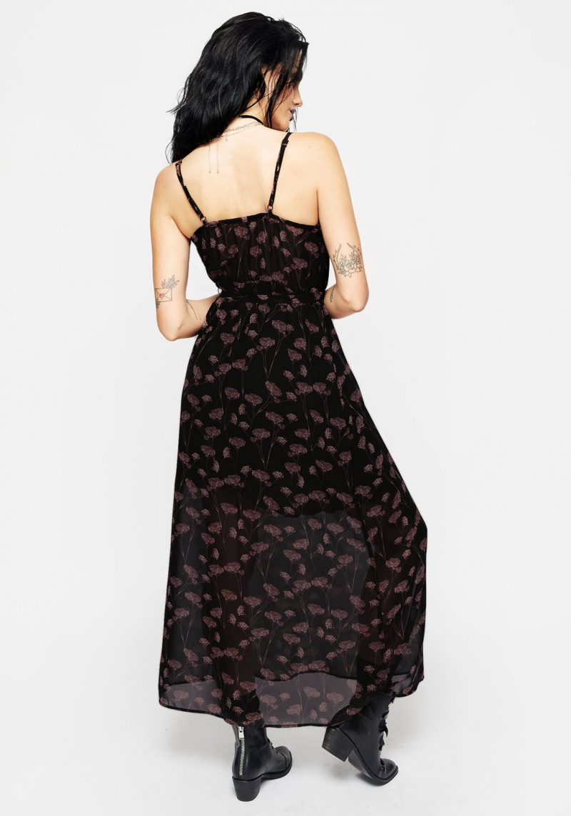 Disturbia Judas Maxi Robe with Taille Tie | QNN-31730226