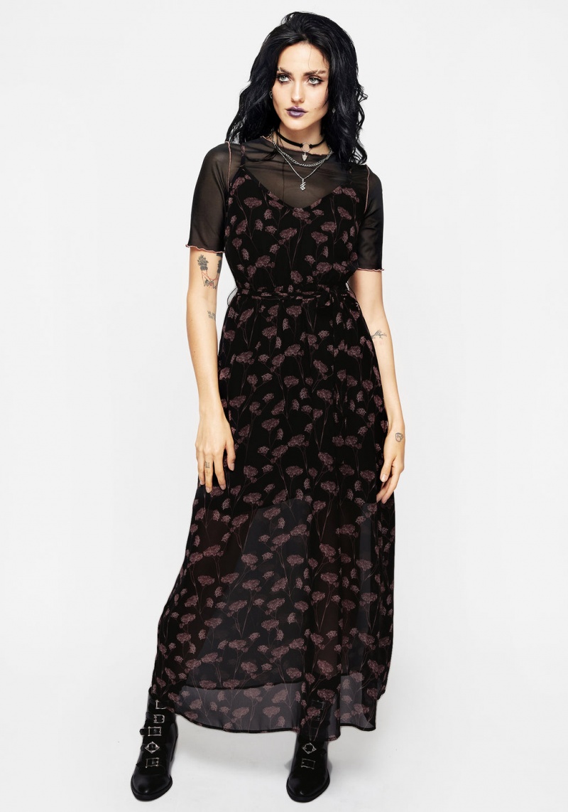 Disturbia Judas Maxi Robe with Taille Tie | QNN-31730226