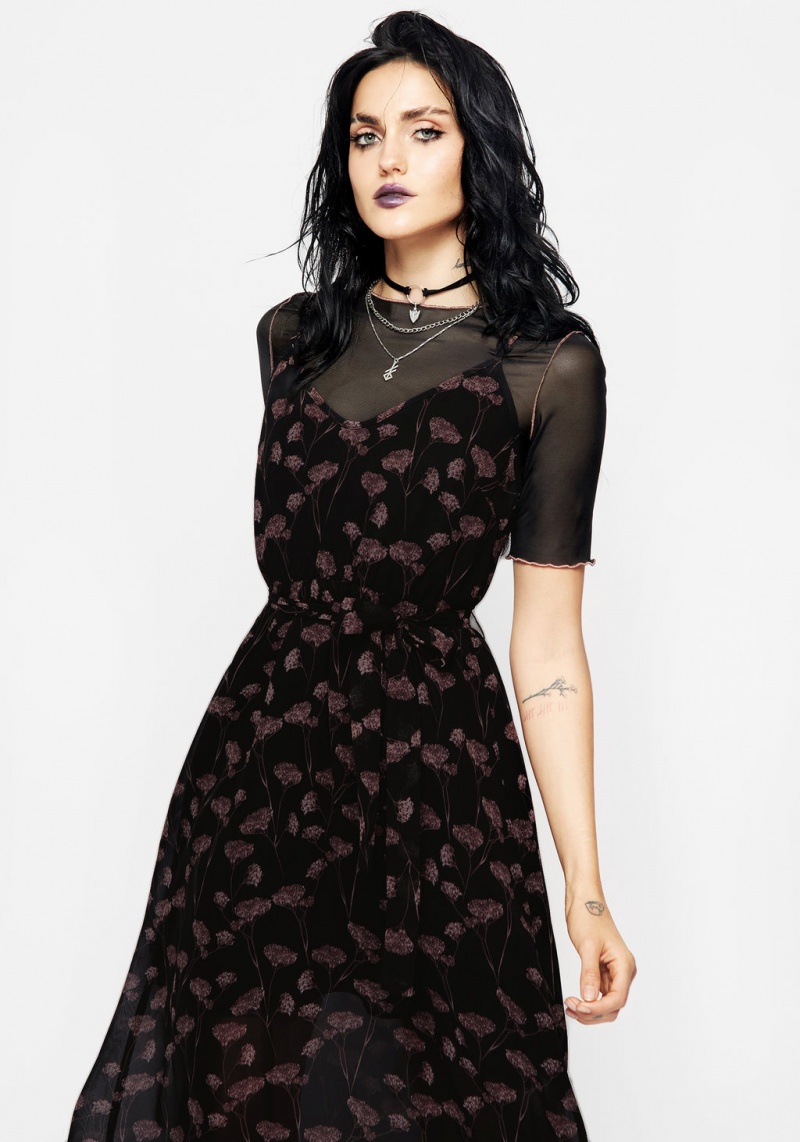 Disturbia Judas Maxi Robe with Taille Tie | QNN-31730226