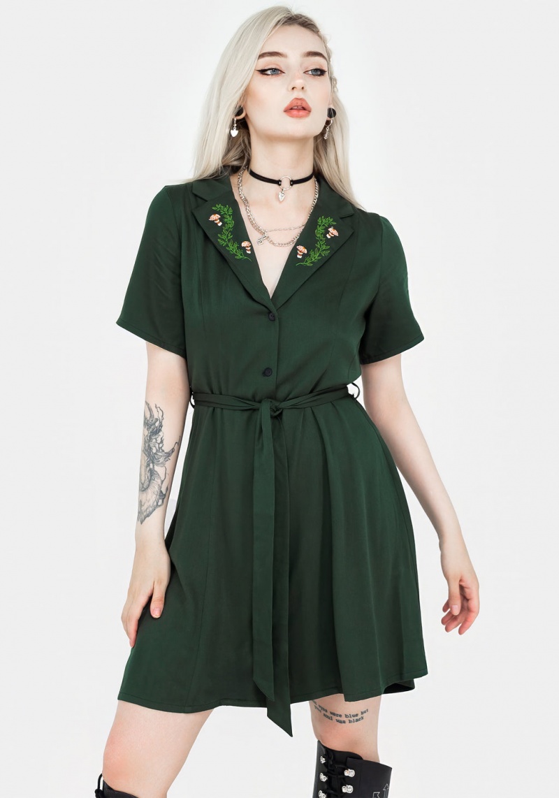 Disturbia Fable Button Up Mini Shirt Robe | UOD-17856850