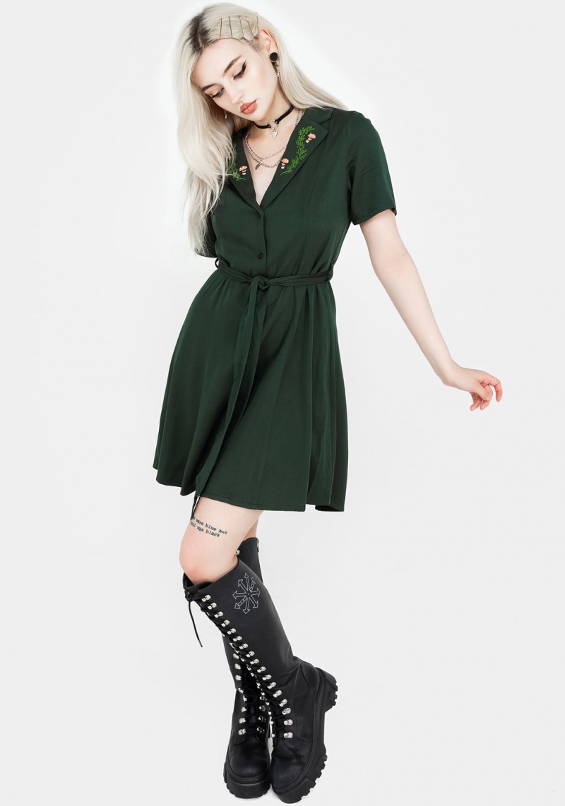 Disturbia Fable Button Up Mini Shirt Robe | UOD-17856850